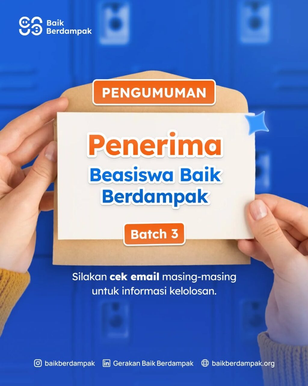 Instagram post from baikberdampak. This post is in position 4.