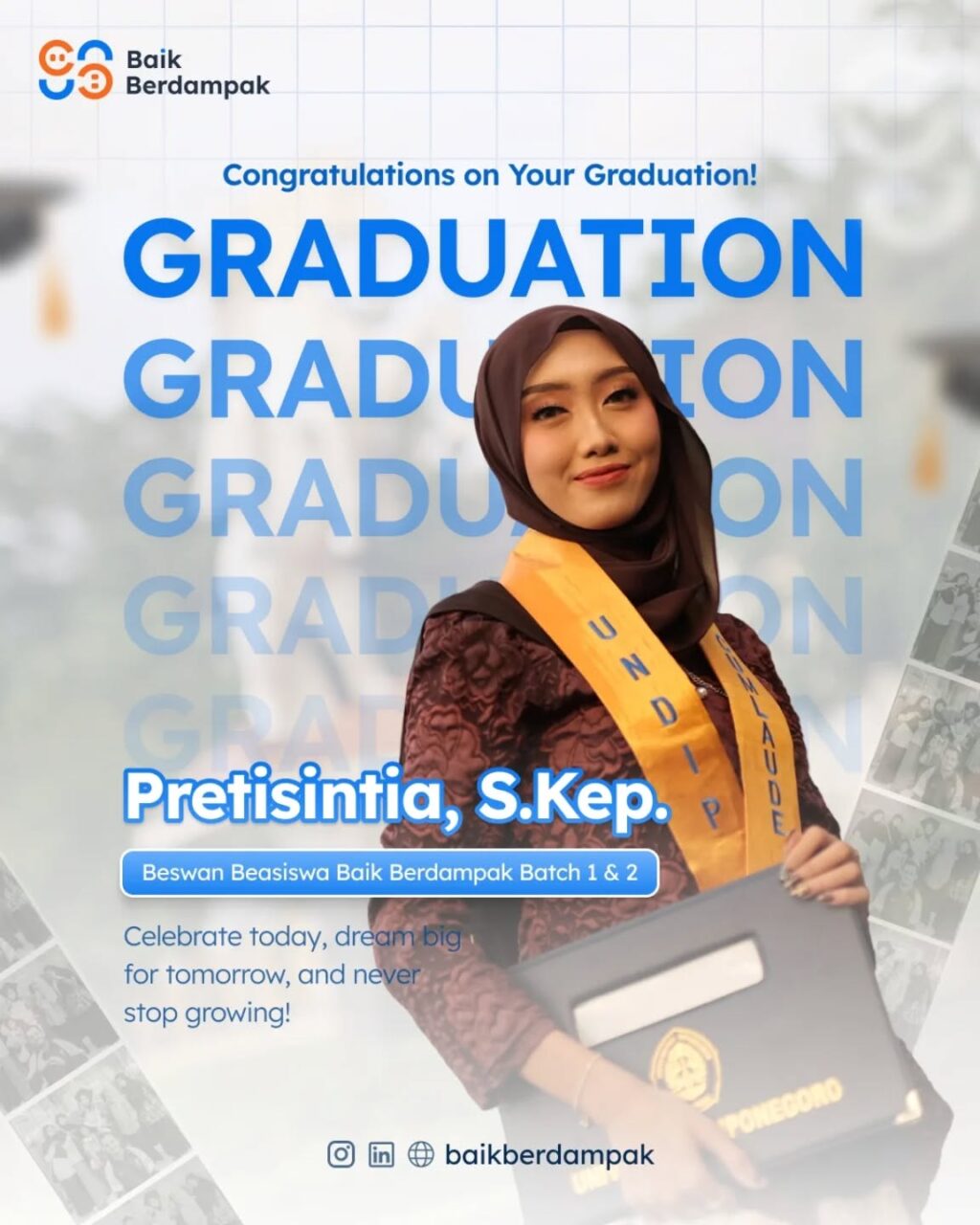 Instagram post from baikberdampak. This post is in position 1.