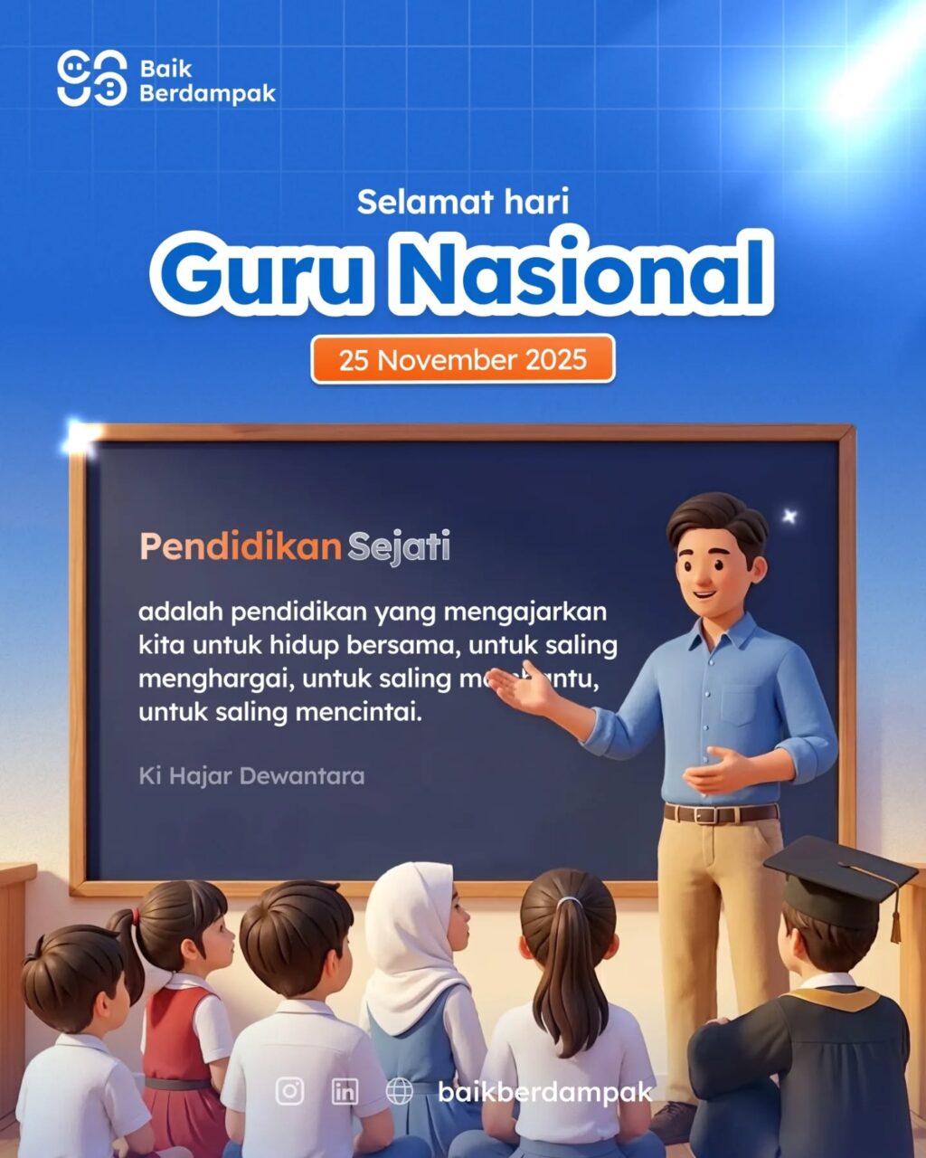 Instagram post from baikberdampak. This post is in position 3.