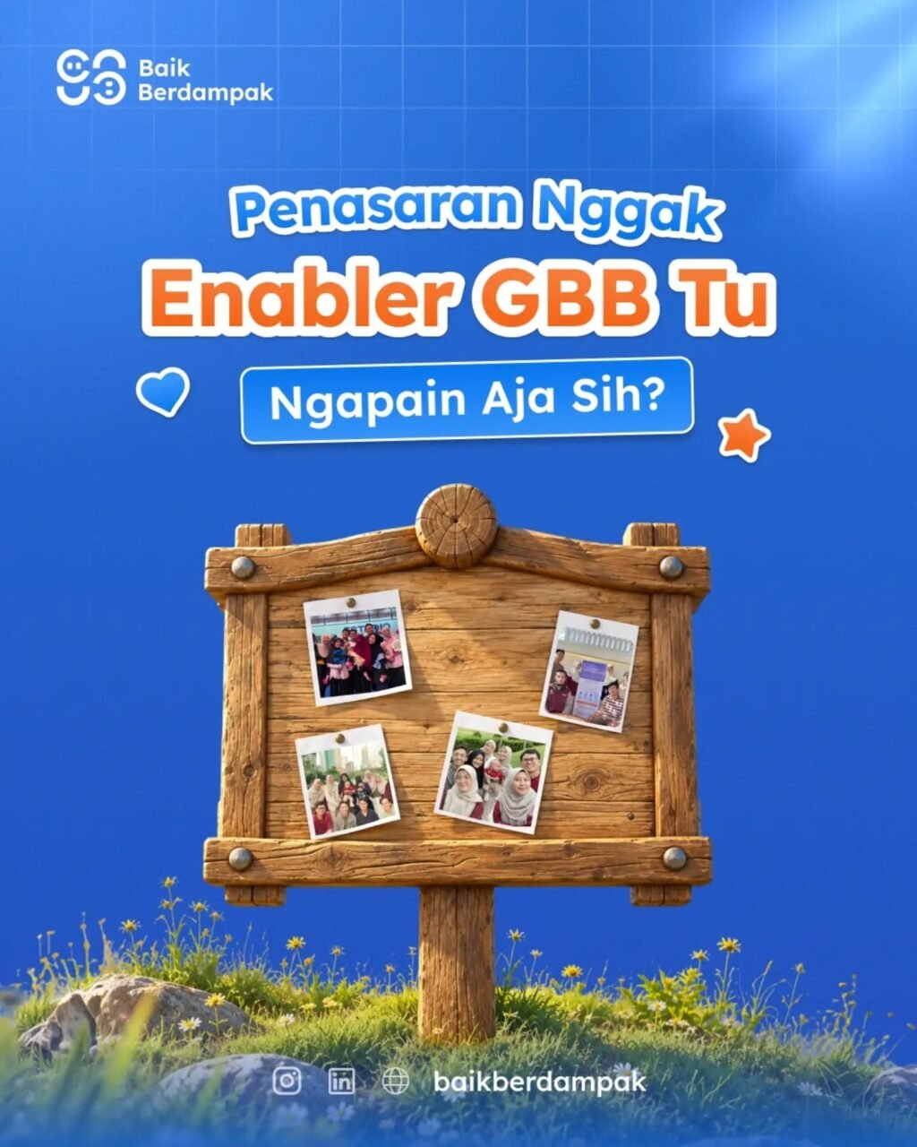 Instagram post from baikberdampak. This post is in position 1.