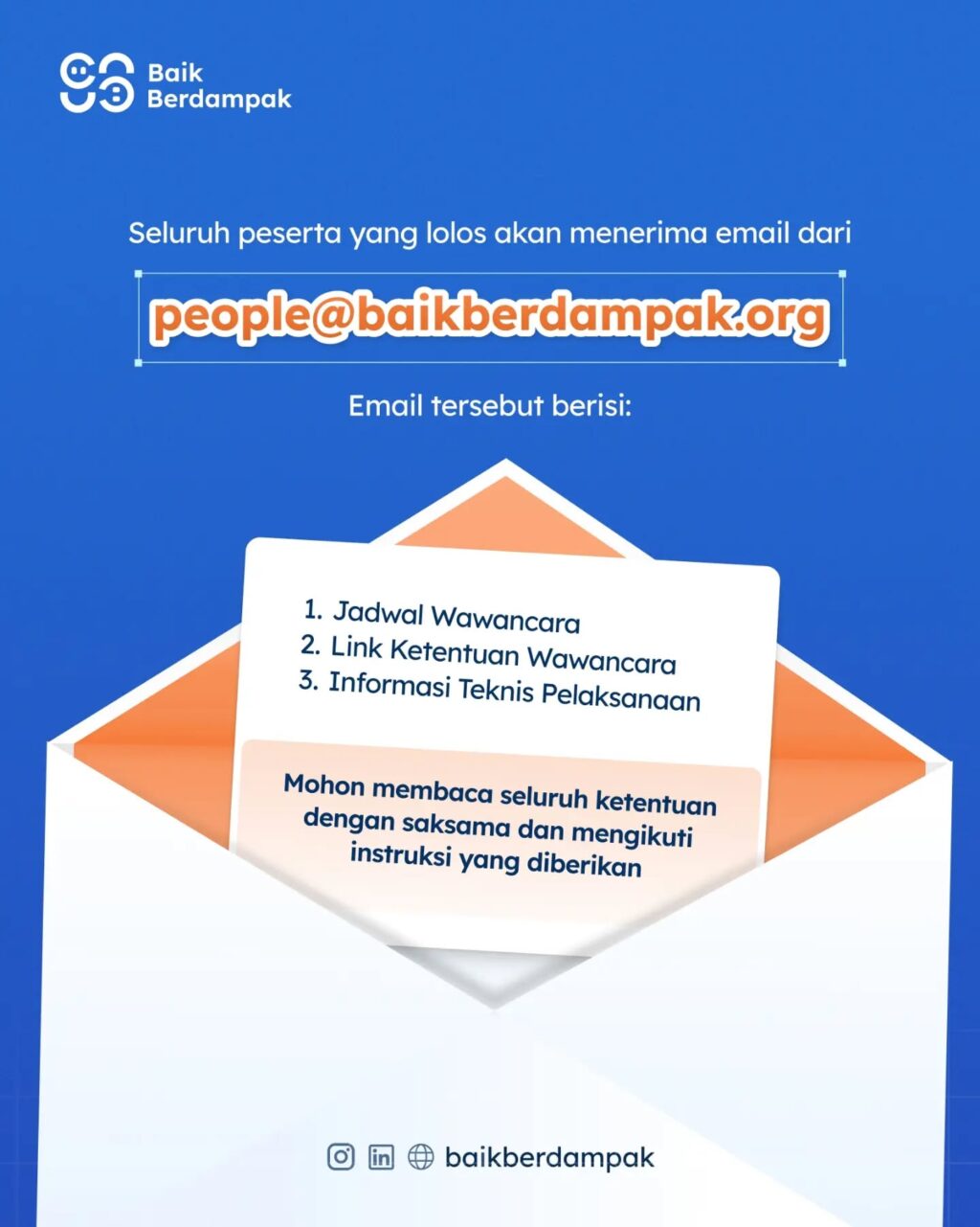 Instagram post from baikberdampak. This post is in position 2.