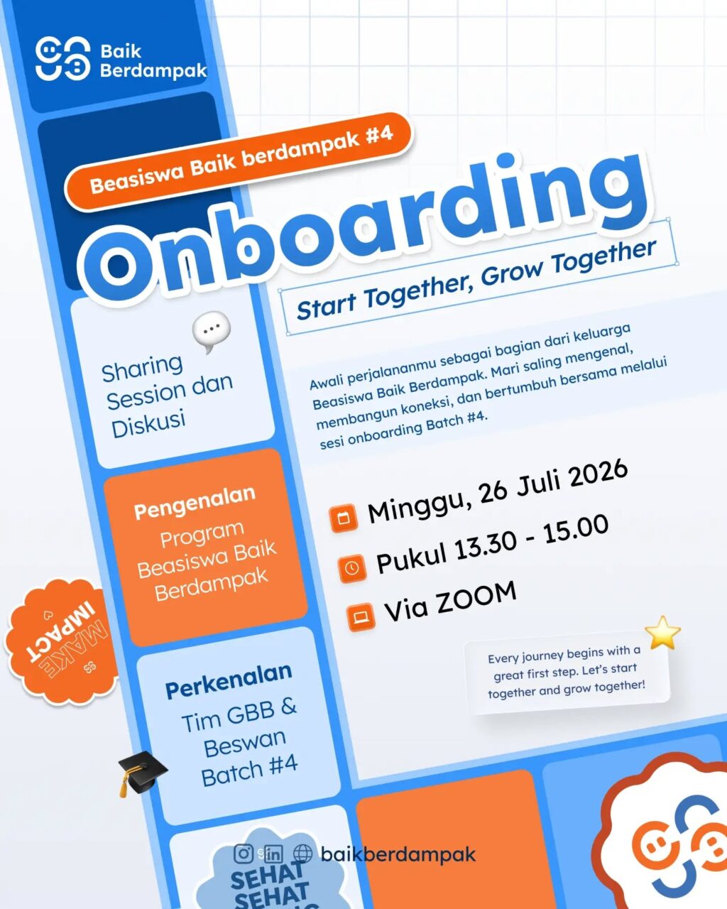 Instagram post from baikberdampak. This post is in position 1.