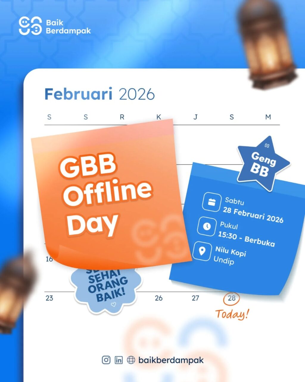 Instagram post from baikberdampak. This post is in position 1.