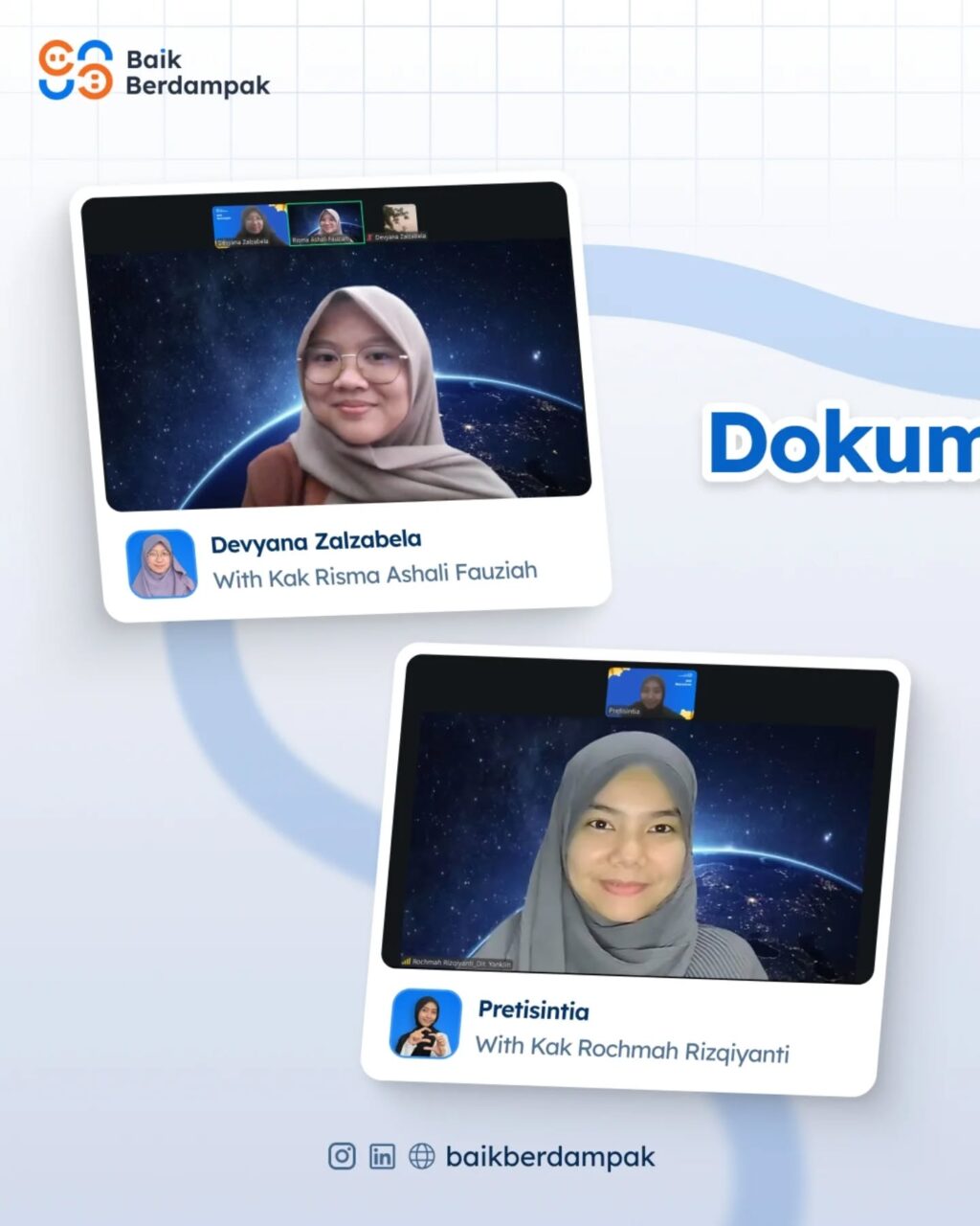 Instagram post from baikberdampak. This post is in position 1.