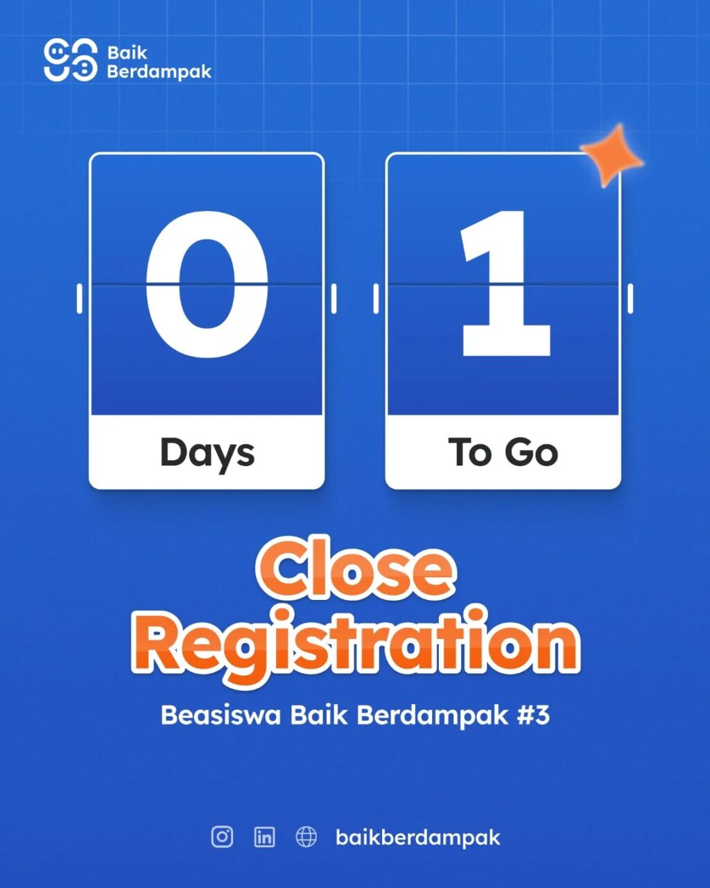 Instagram post from baikberdampak. This post is in position 8.