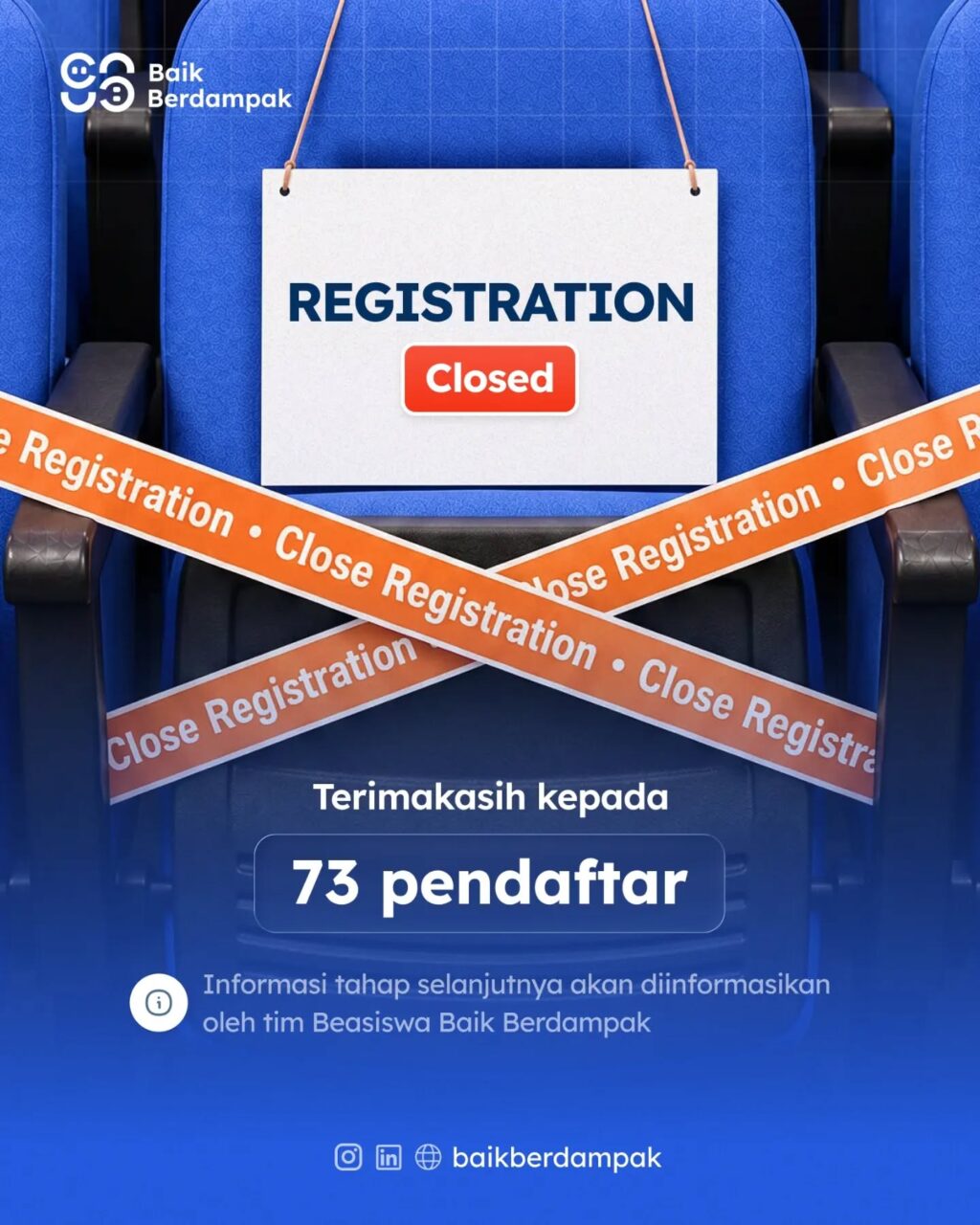 Instagram post from baikberdampak. This post is in position 1.
