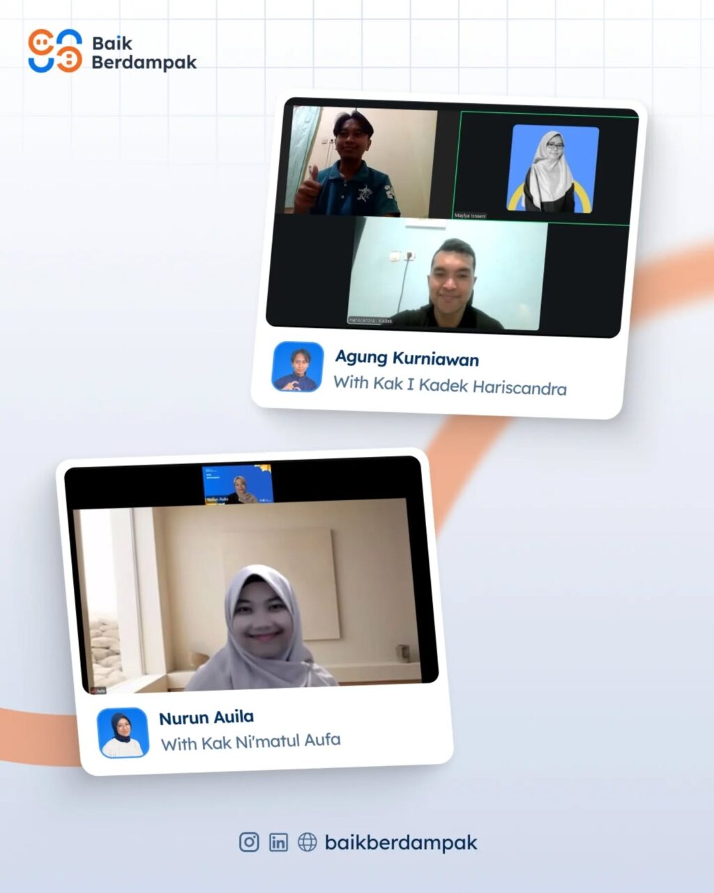 Instagram post from baikberdampak. This post is in position 3.