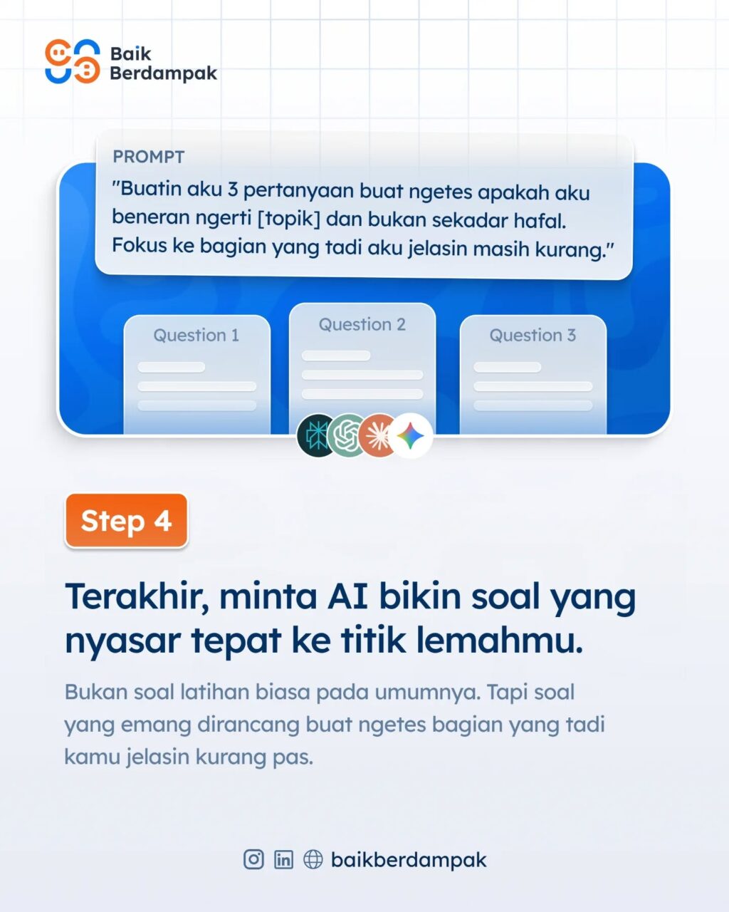 Instagram post from baikberdampak. This post is in position 5.