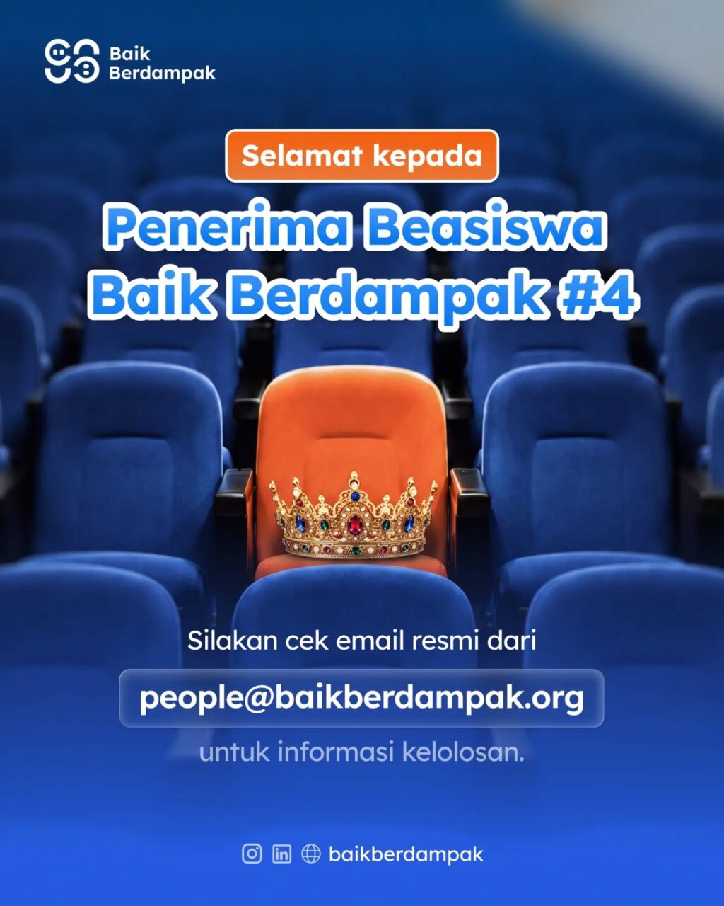 Instagram post from baikberdampak. This post is in position 0.