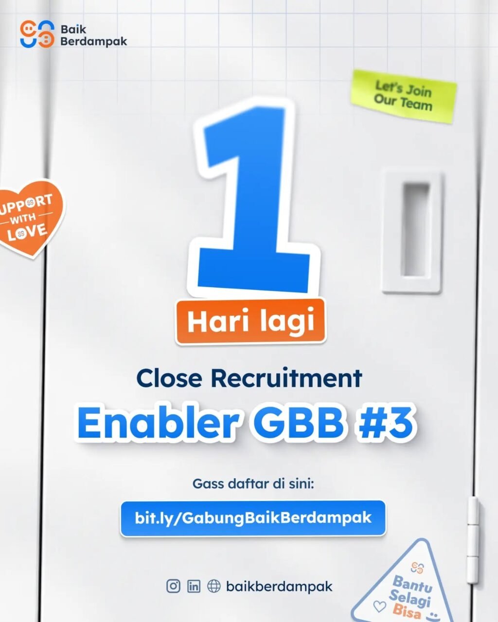 Instagram post from baikberdampak. This post is in position 1.