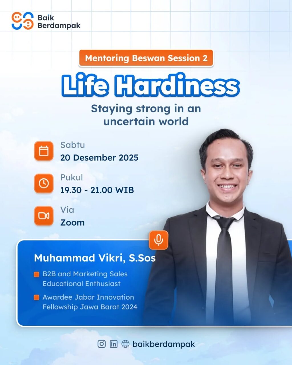 Instagram post from baikberdampak. This post is in position 9.