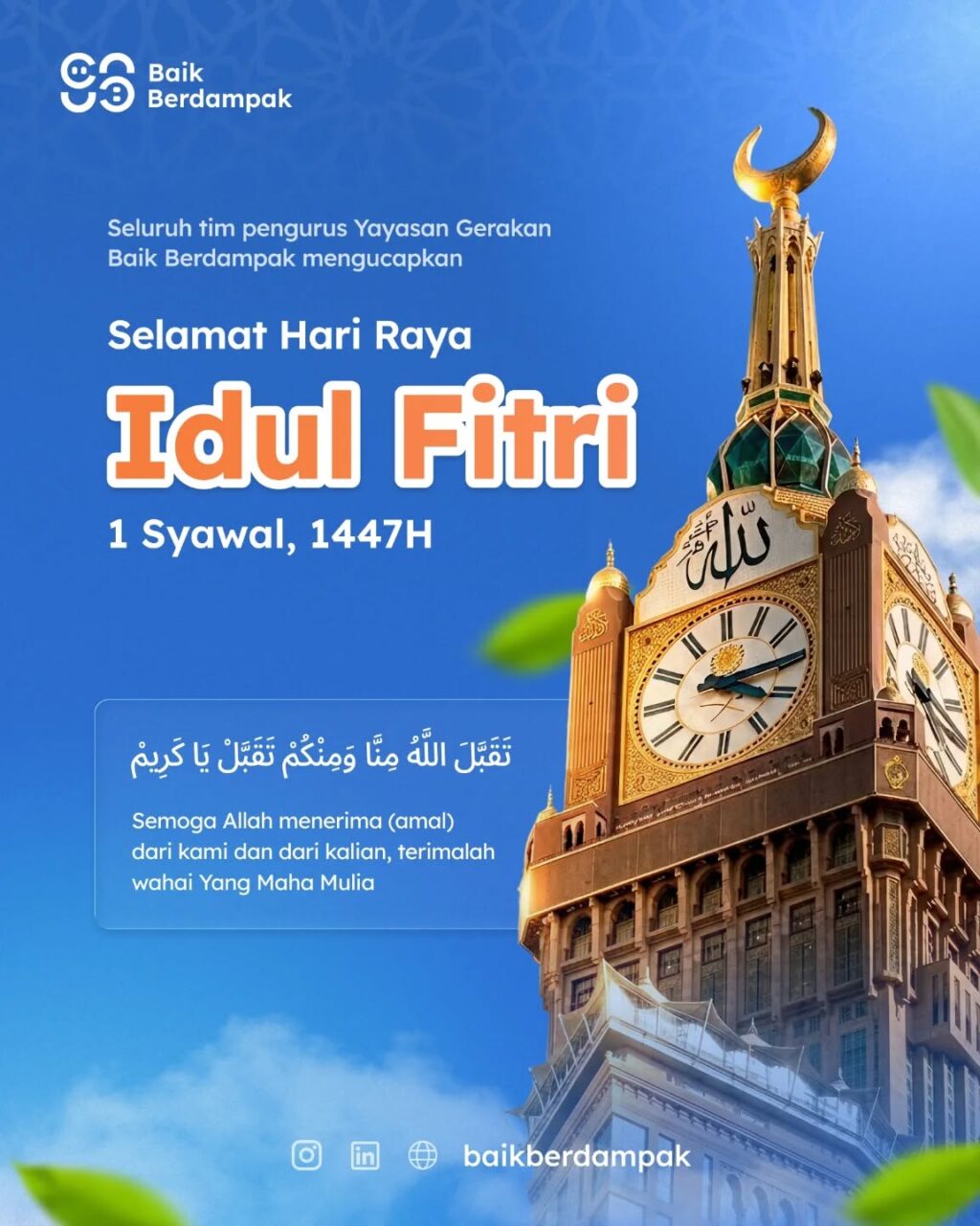 Instagram post from baikberdampak. This post is in position 1.